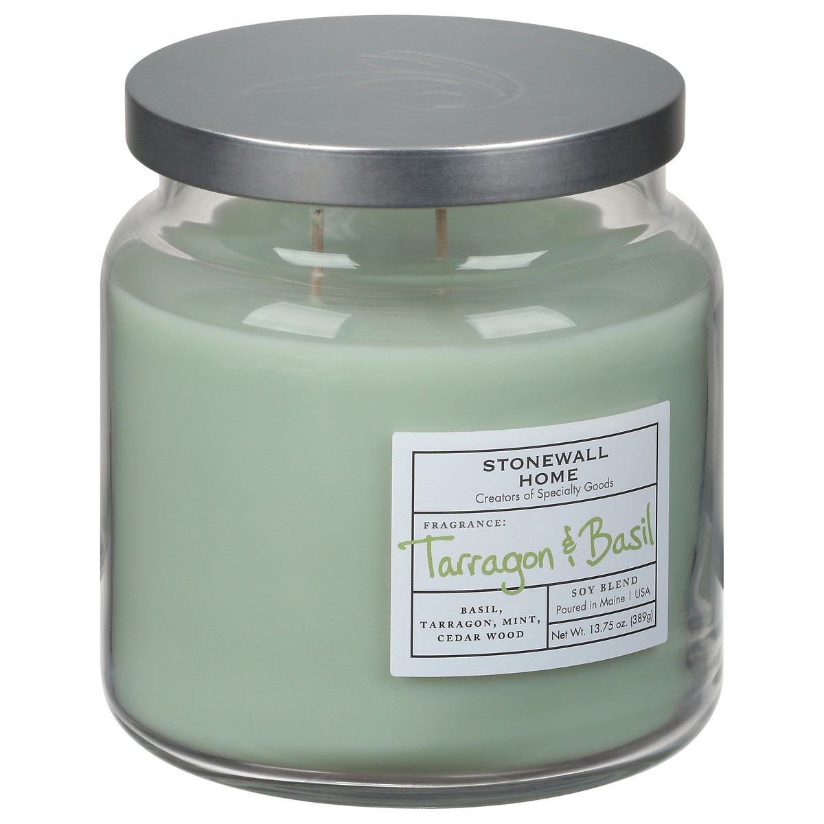 slide 5 of 10, Stonewall Home Soy Blend Tarragon & Basil Candle 1 ea, 1 ct
