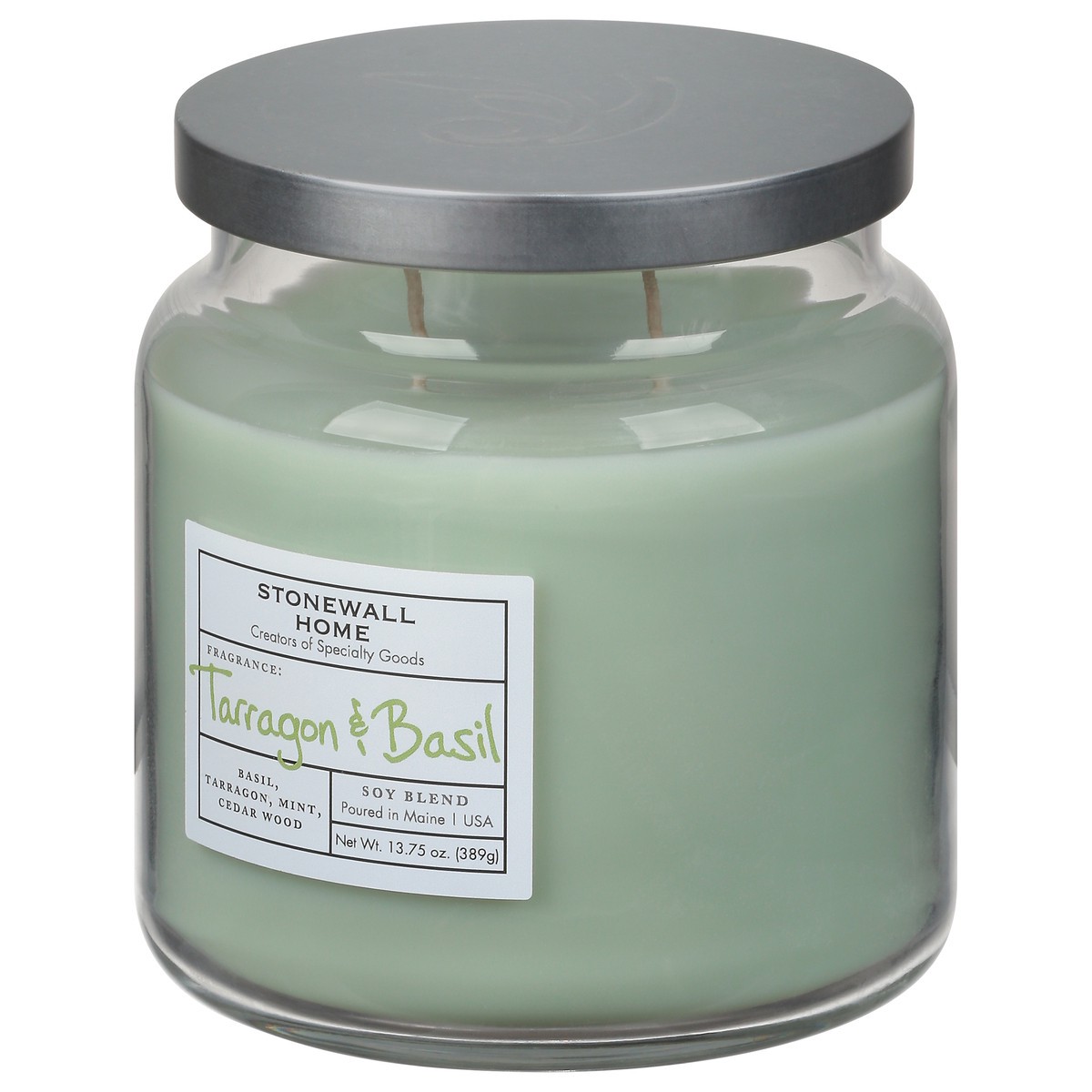 slide 3 of 10, Stonewall Home Soy Blend Tarragon & Basil Candle 1 ea, 1 ct