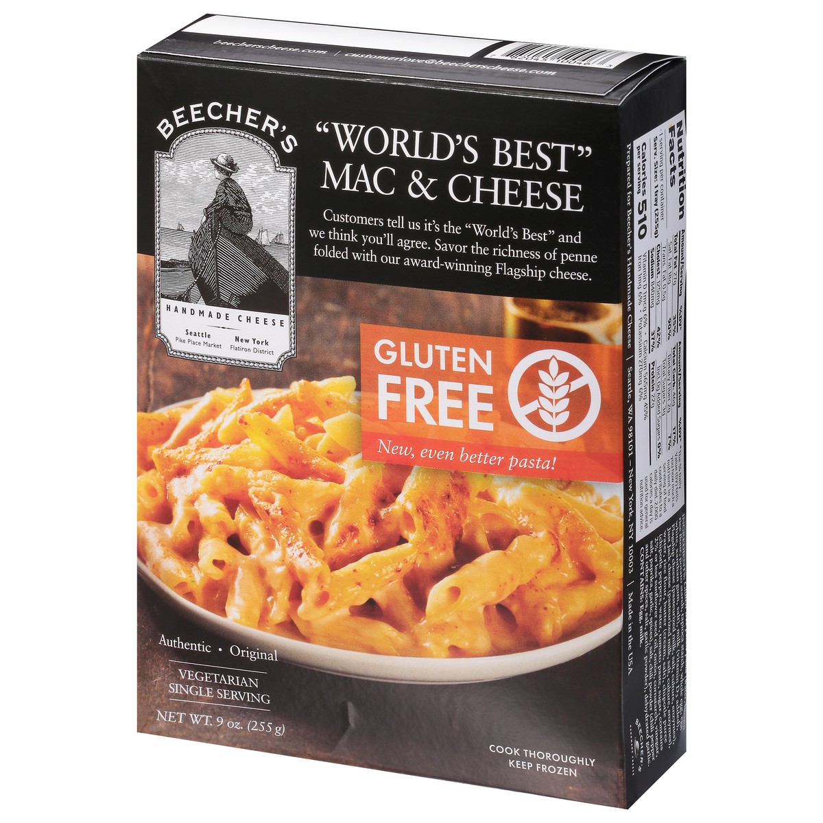 slide 4 of 9, Beecher's Vegetarian Mac & Cheese 9 oz, 9 oz