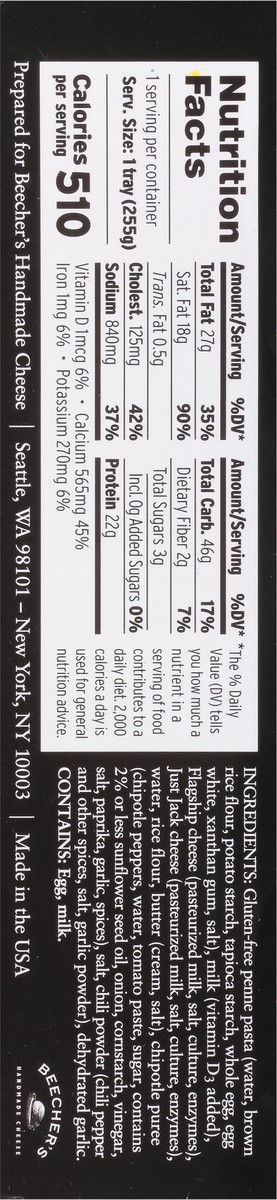 slide 9 of 9, Beecher's Vegetarian Mac & Cheese 9 oz, 9 oz