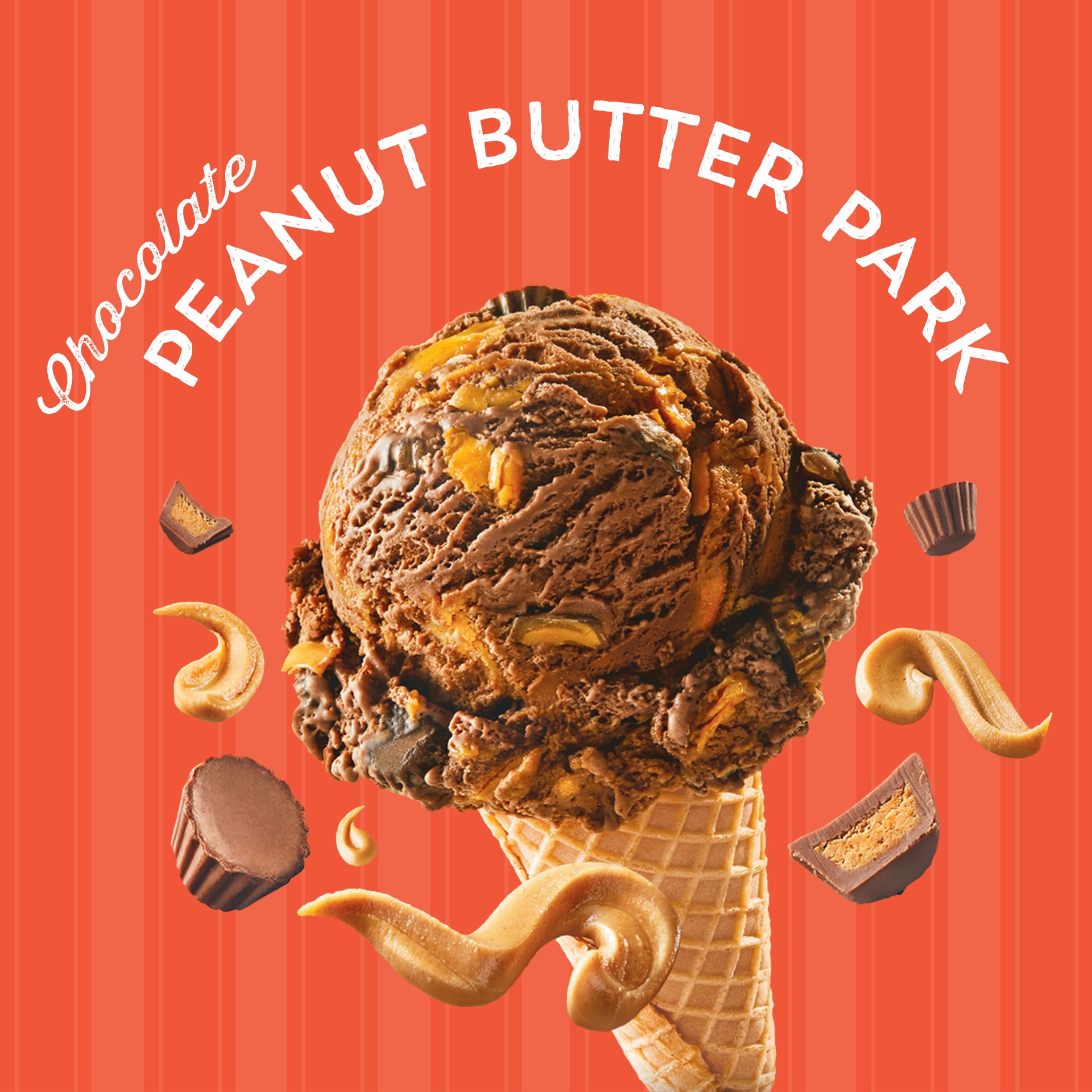 slide 4 of 5, Edy's Edy''s/Dreyer''s Rocky Road Collection Chocolate Peanut Butter Park Ice Cream, 1.5 Qt, 1.5 qt