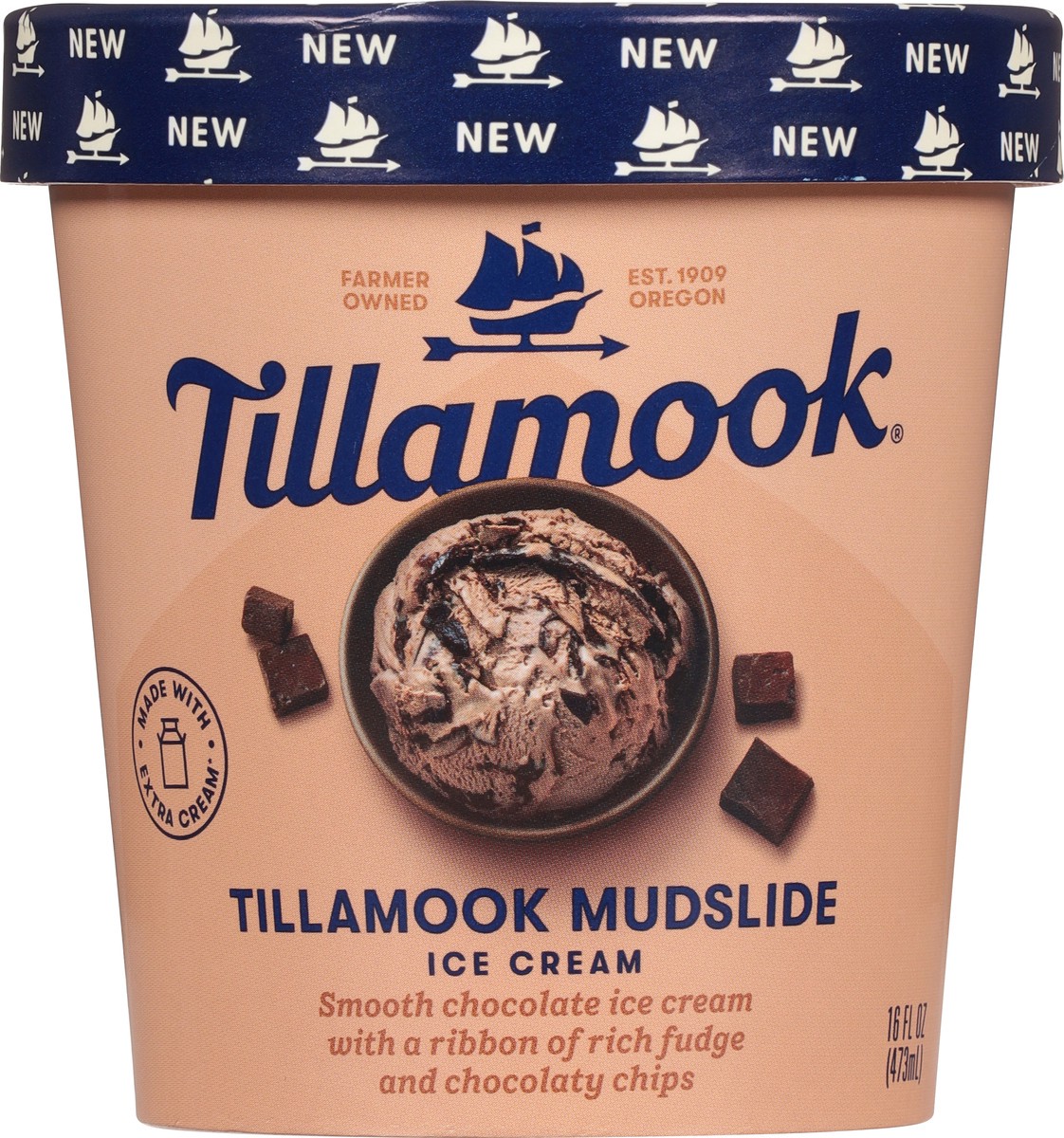 slide 13 of 13, Tillamook Tillamook Mudslide Ice Cream 16 fl oz, 
