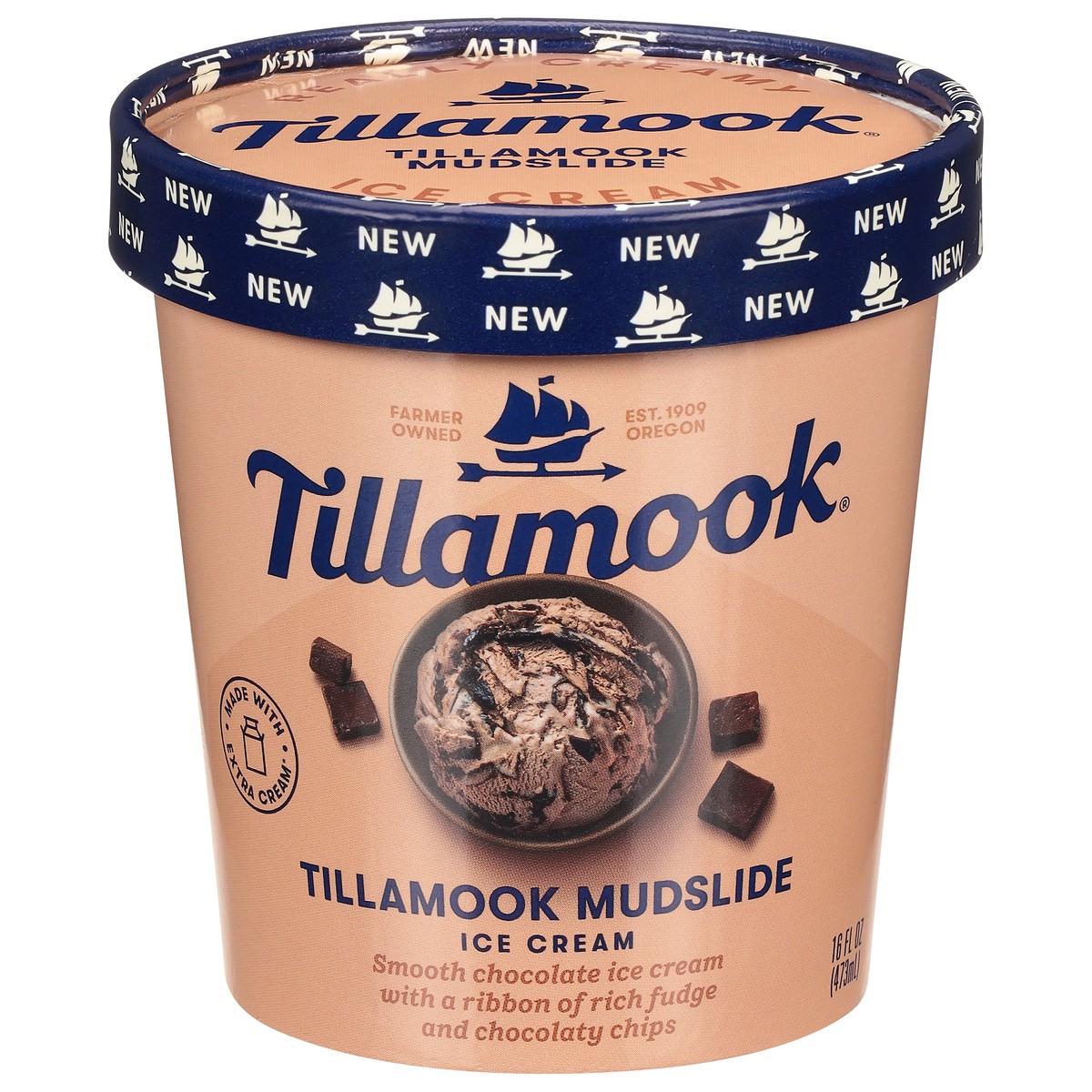 slide 5 of 13, Tillamook Tillamook Mudslide Ice Cream 16 fl oz, 