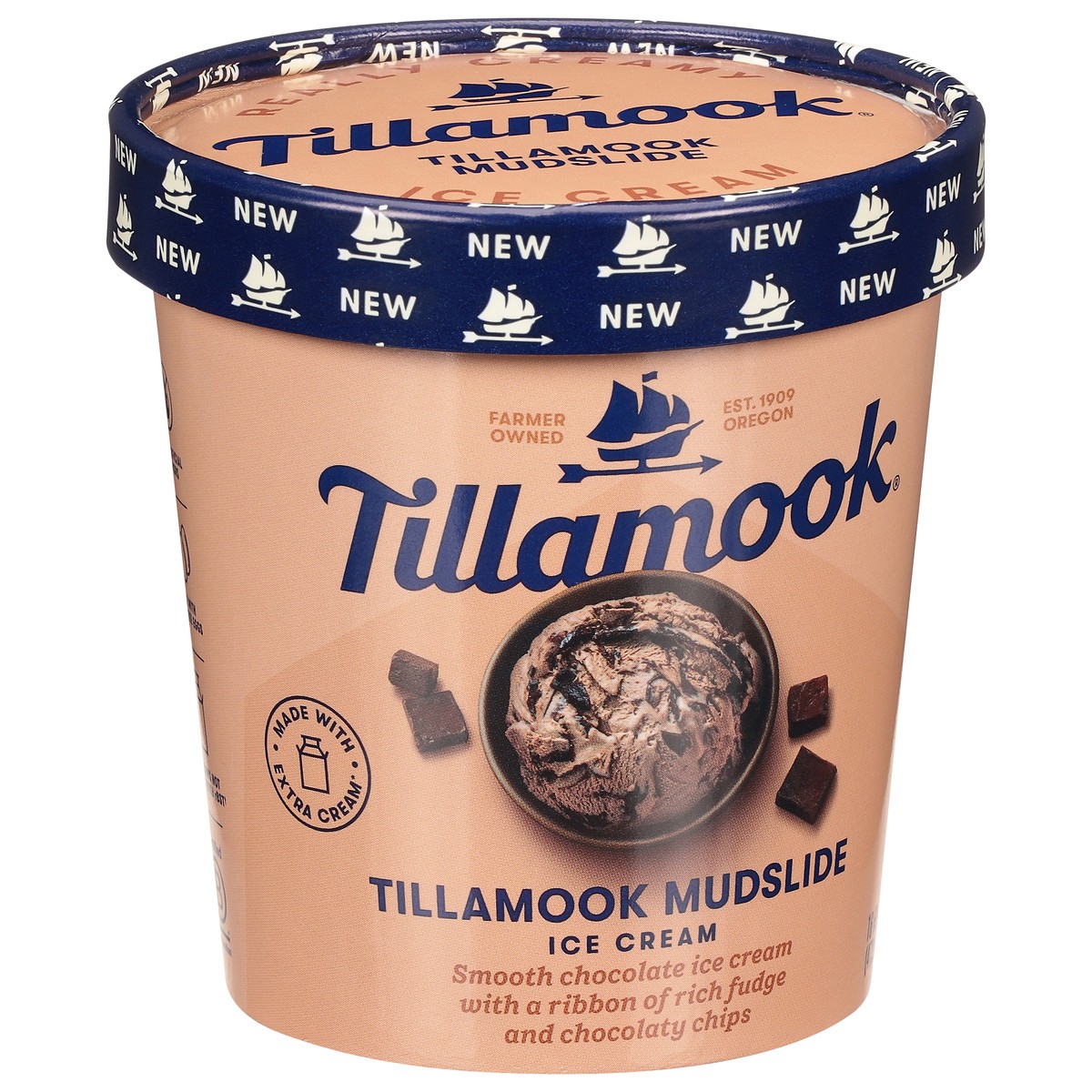 slide 10 of 13, Tillamook Tillamook Mudslide Ice Cream 16 fl oz, 