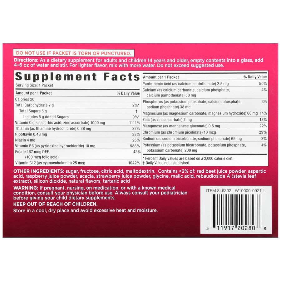 slide 3 of 5, Walgreens Vitamin C Effervescent Powder Blend, 30 ct