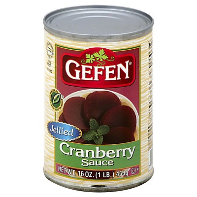 slide 1 of 1, Gefen Jellied Cranberry Sauce, 16 oz