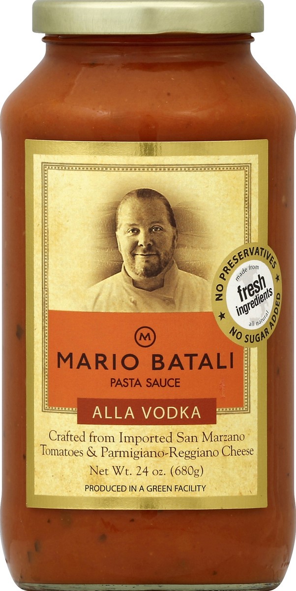 slide 2 of 2, Mario Batali Alla Vodka Pasta Sauce, 24 oz