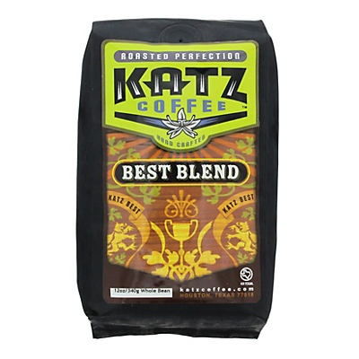 slide 1 of 1, Katz Coffee Best Blend Whole Bean Coffee, 12 oz