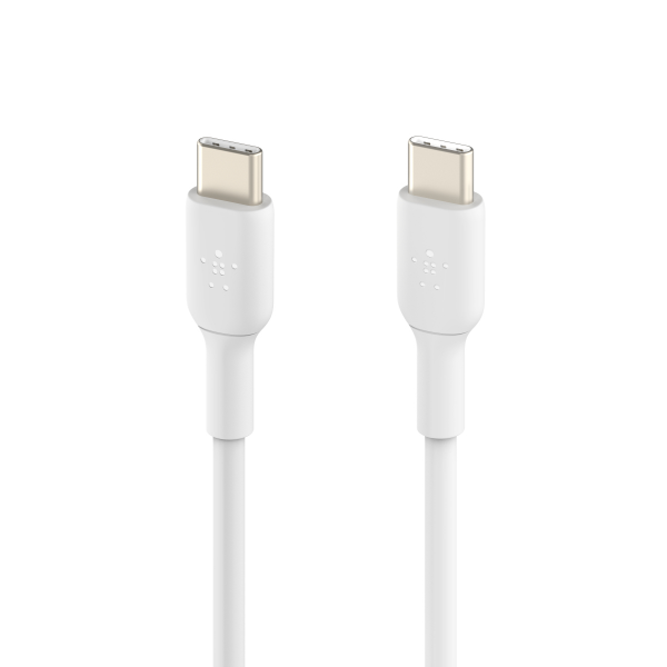 slide 9 of 9, Belkin USB-C to USB-C Cable (1M/, USB-C Fast Charging Cable for iPhone 15, iPhone 15 Pro, iPhone 15 Pro Max, iPhone 15 Plus, Galaxy S23, S22, Note, Pixel, iPad Pro, USB-C Cable - White (2-Pack), 3.3 ft