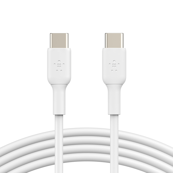 slide 6 of 9, Belkin USB-C to USB-C Cable (1M/, USB-C Fast Charging Cable for iPhone 15, iPhone 15 Pro, iPhone 15 Pro Max, iPhone 15 Plus, Galaxy S23, S22, Note, Pixel, iPad Pro, USB-C Cable - White (2-Pack), 3.3 ft