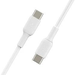 Belkin USB-C to USB-C Cable (1M/, USB-C Fast Charging Cable for iPhone 15, iPhone 15 Pro, iPhone 15 Pro Max, iPhone 15 Plus, Galaxy S23, S22, Note, Pixel, iPad Pro, USB-C Cable - White (2-Pack)