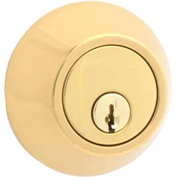 Atlas Polished Brass Single Cylinder Deadbolt