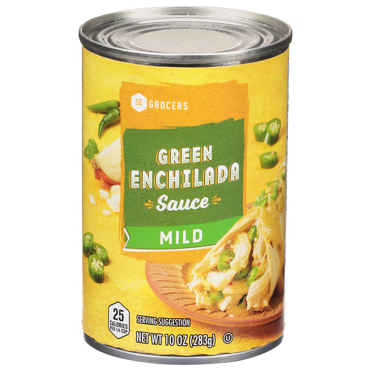 slide 1 of 13, SE Grocers Green Chile Enchilad, 10 oz