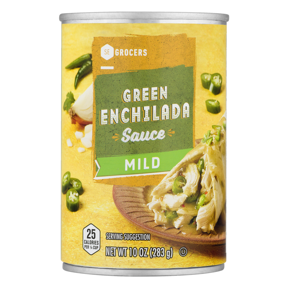 slide 1 of 1, SE Grocers Green Chile Enchilad, 10 oz