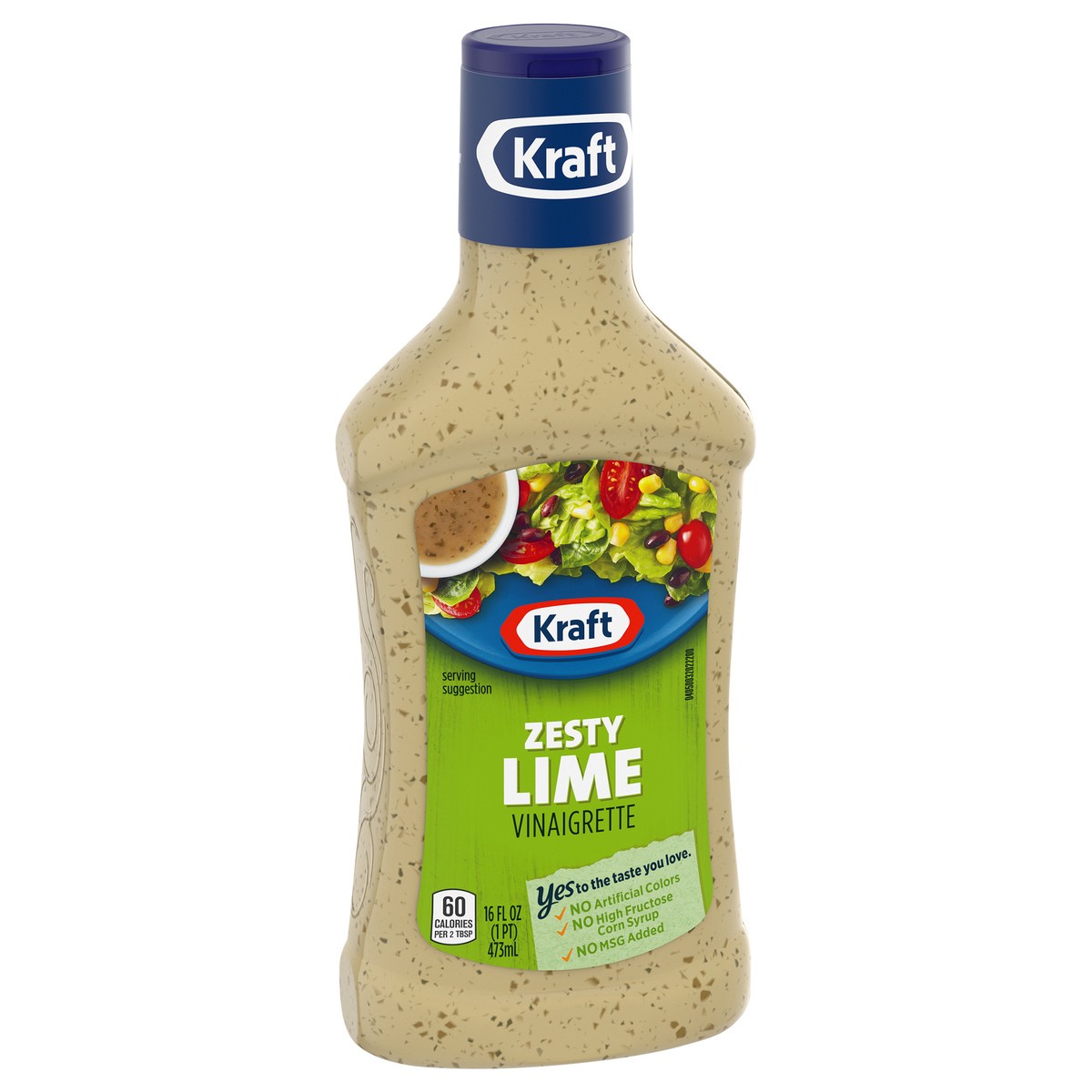 slide 8 of 9, Kraft Zesty Lime Vinaigrette Salad Dressing, 16 fl oz Bottle, 16 fl oz