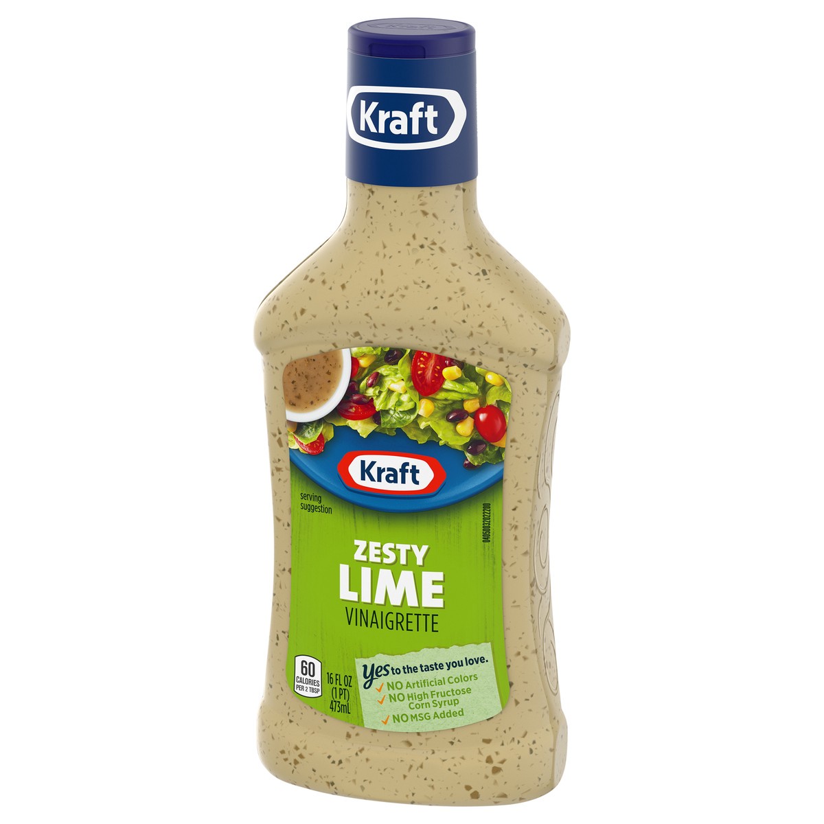 slide 7 of 9, Kraft Zesty Lime Vinaigrette Salad Dressing, 16 fl oz Bottle, 16 fl oz