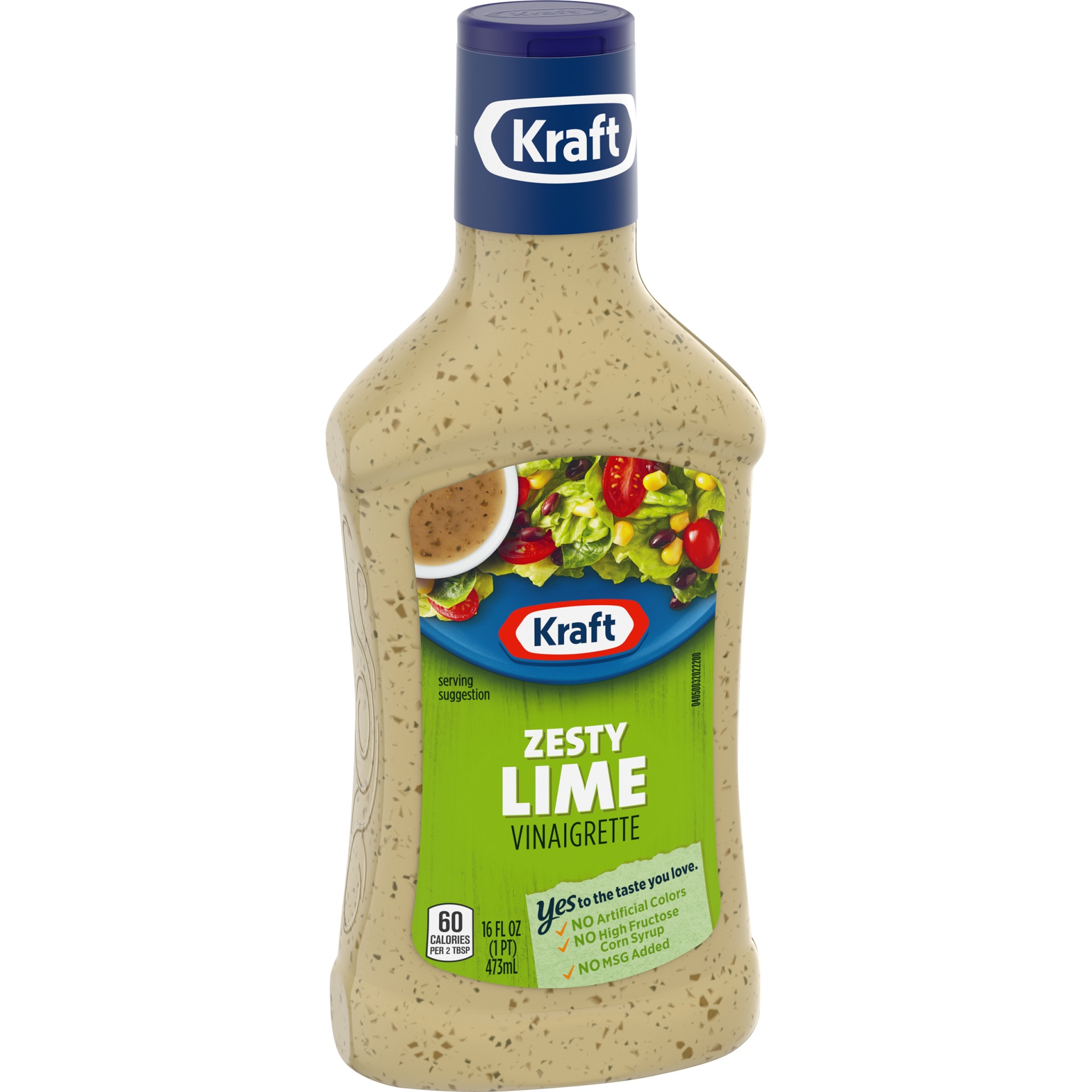 slide 3 of 7, Kraft Zesty Lime Vinaigrette Salad Dressing Bottle, 16 fl oz
