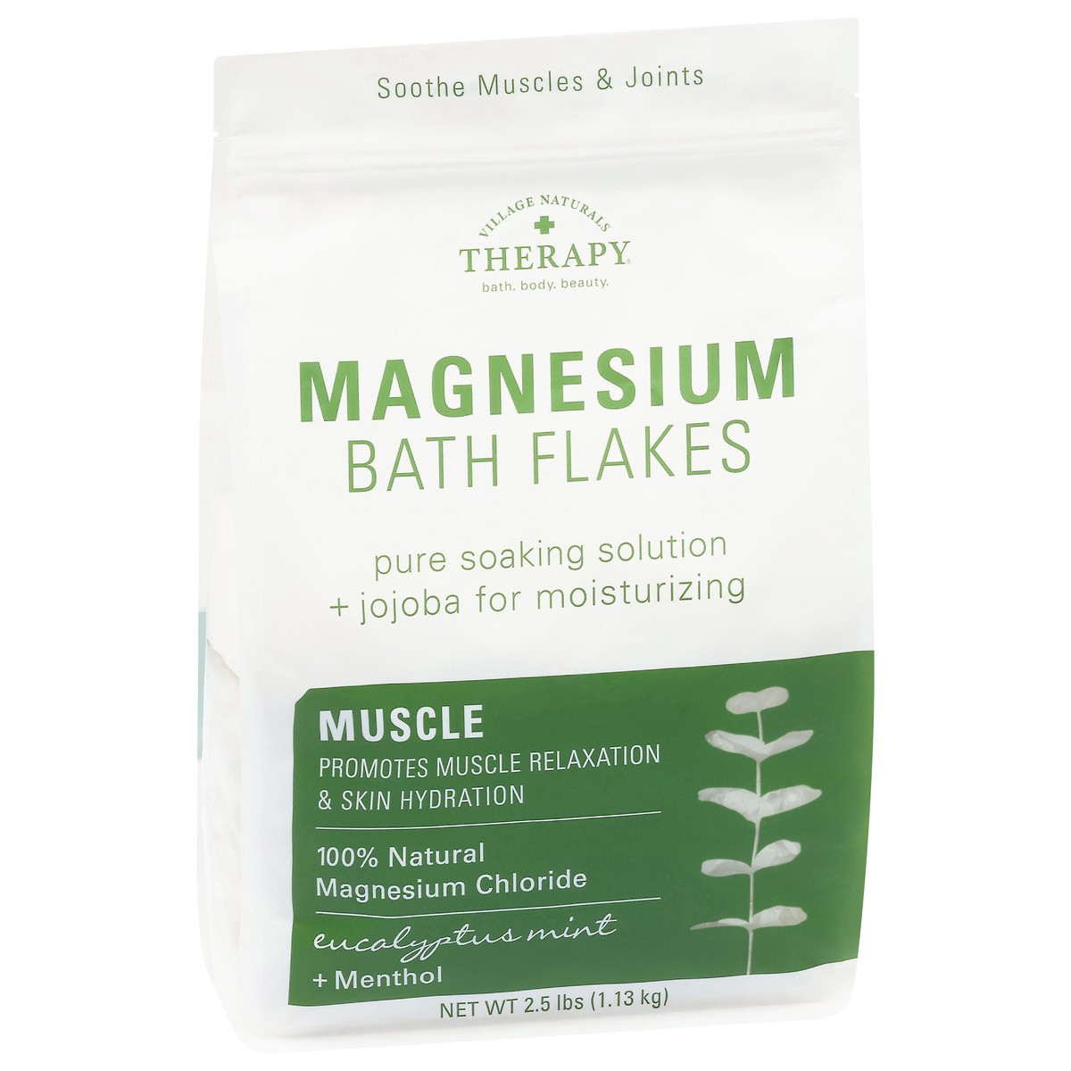 slide 5 of 14, Village Naturals Therapy Muscle Magnesium Bath Flakes 2.5 lb, 2.5 lb