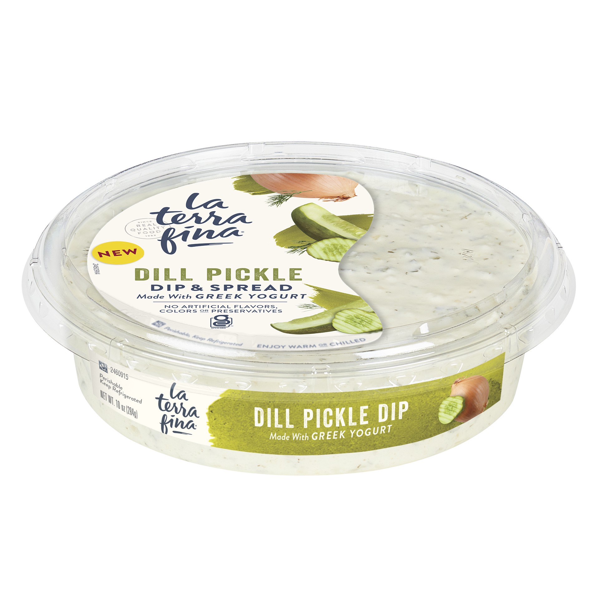 slide 3 of 5, La Terra Fina Dill Pickle Dip & Spread 10 oz, 10 oz