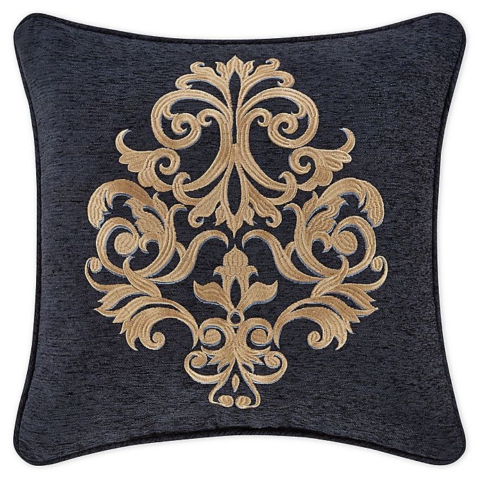 slide 1 of 1, J. Queen New York Luciana Square Throw Pillow - Indigo, 18 in