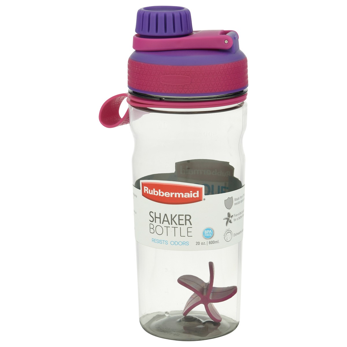 slide 8 of 9, Rubbermaid Shaker 20 Ounce Water Bottle 1 ea Sleeve, 1 ct