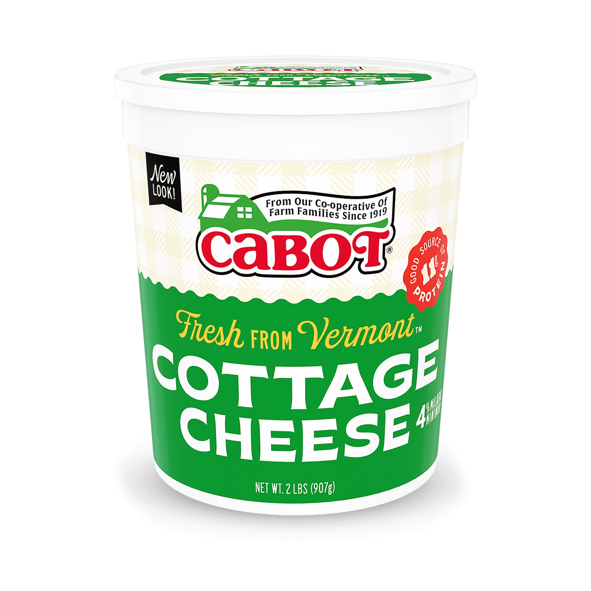 slide 1 of 5, Cabot Creamery Cottage Cheese 2 lb (Refridgerated Tub), 2 lb