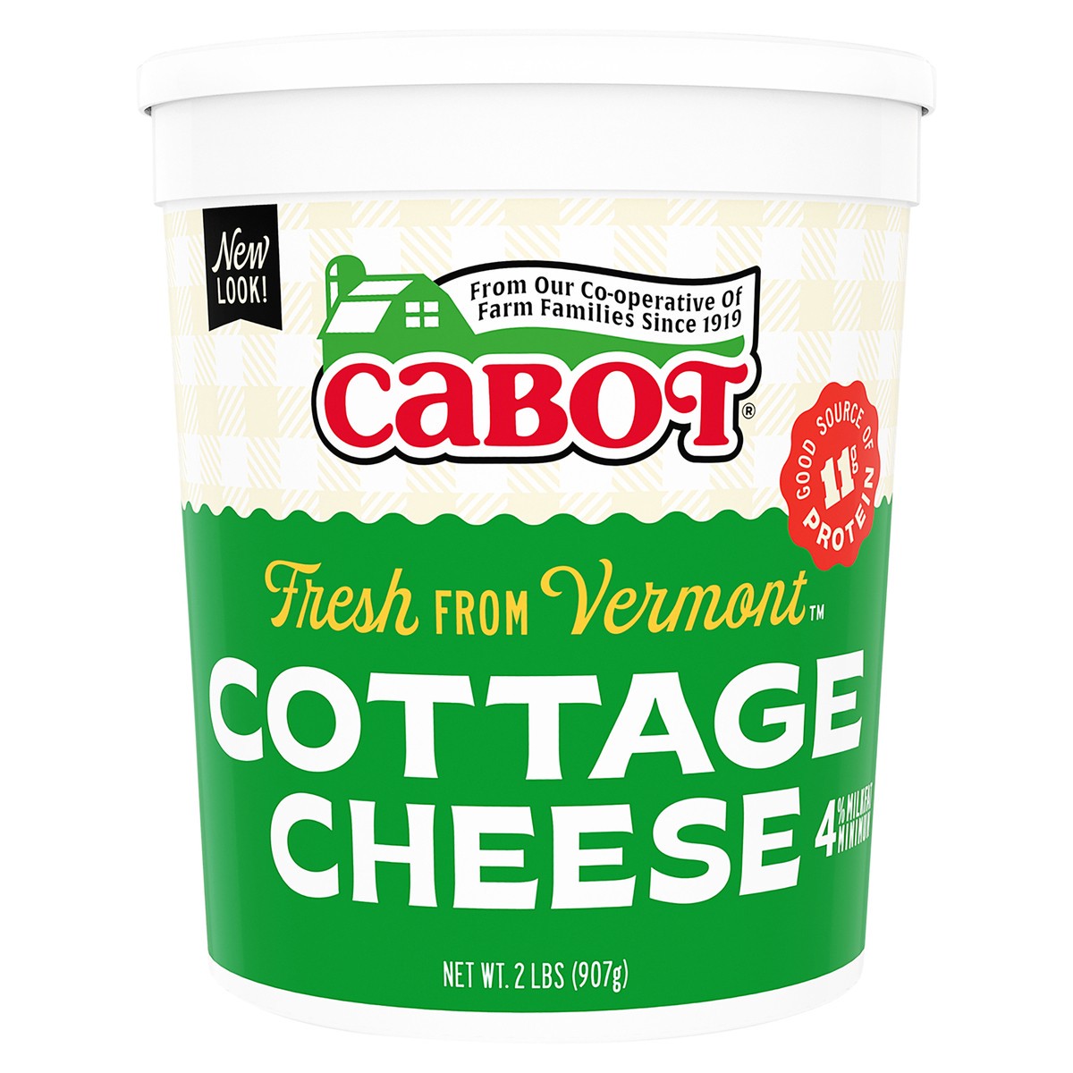 slide 1 of 5, Cabot Cottage Cheese, 2 lb