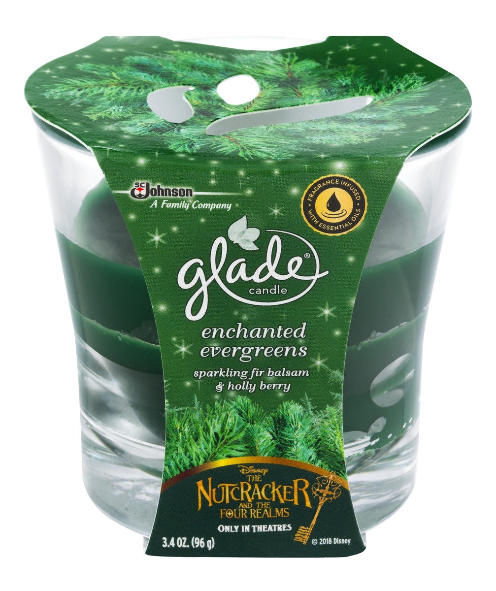 slide 1 of 1, Glade Enchanted Evergreens Candle, 3.4 oz