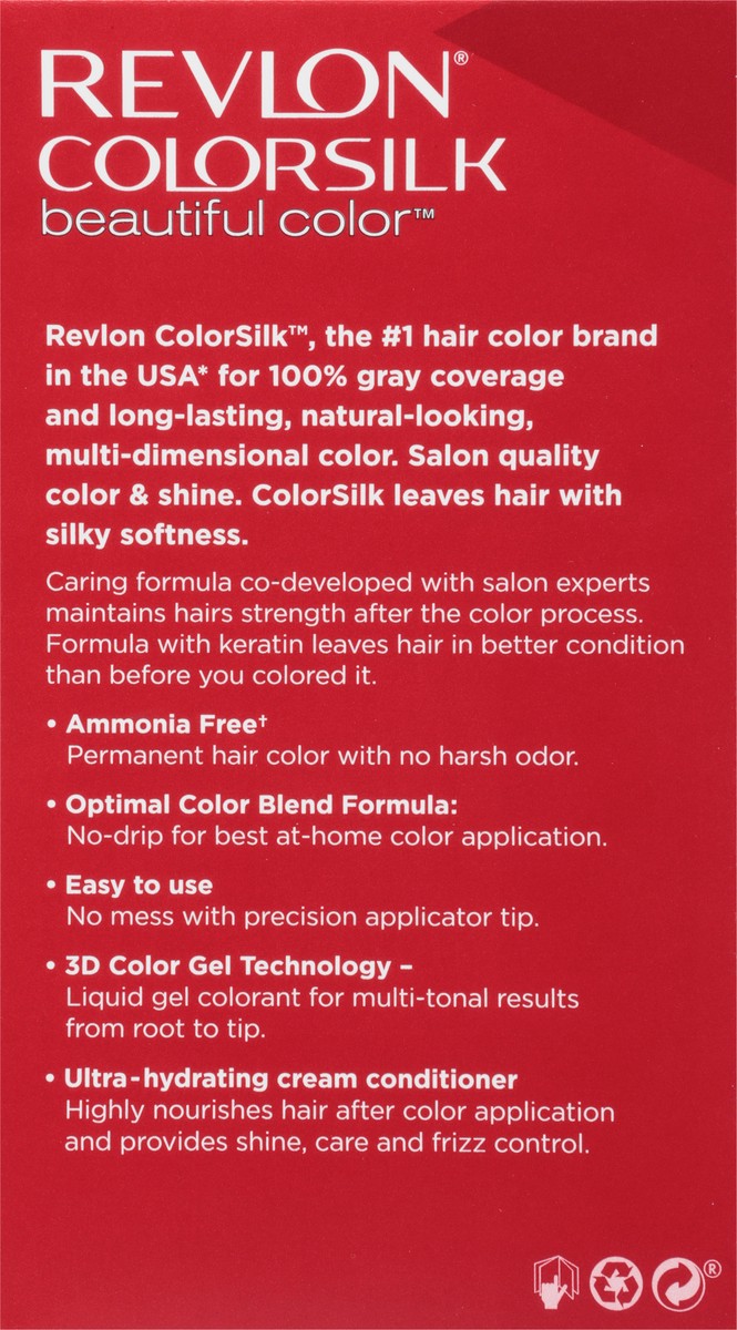 slide 5 of 11, Revlon Colorsilk 43 Medium Golden Brown Vegan Keratin Permanent Hair Color 1 Each, 1 ct