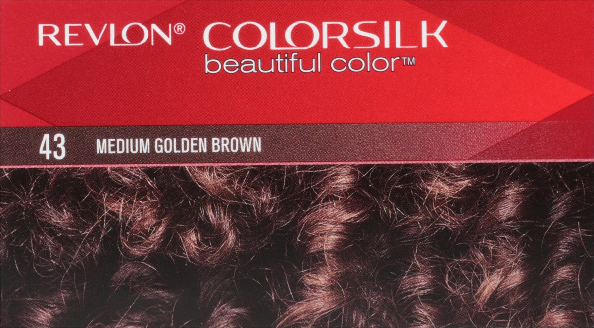 slide 2 of 11, Revlon Colorsilk 43 Medium Golden Brown Vegan Keratin Permanent Hair Color 1 Each, 1 ct