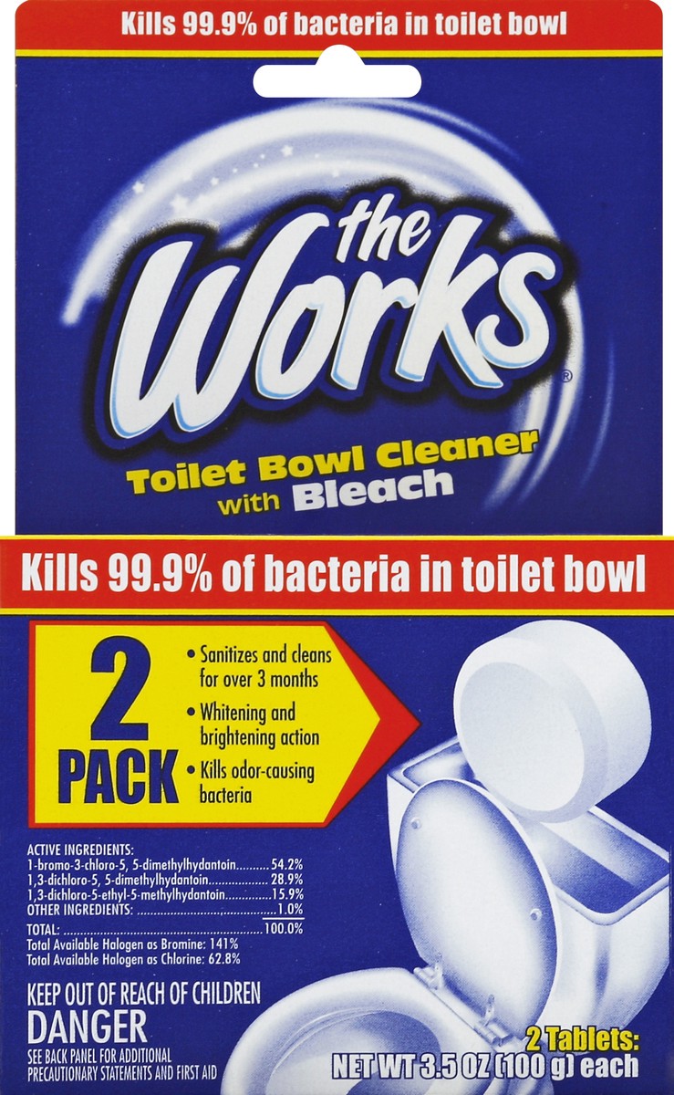 slide 2 of 4, Works Toilet Bowl Cleaner 2 ea, 2 ct