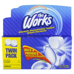 The Works Bleach Automatic Toilet Bowl Cleaner Tablets