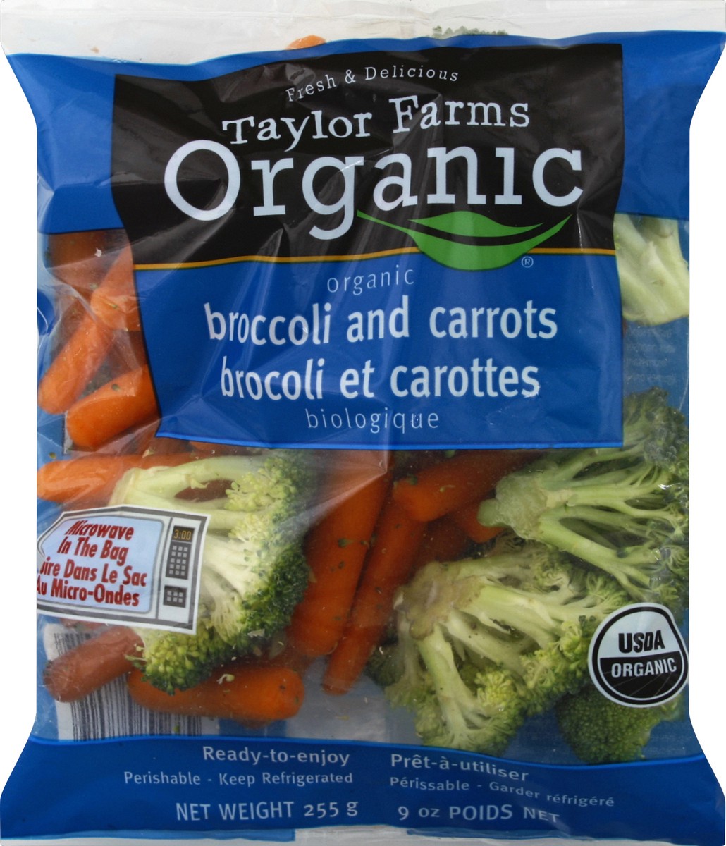 slide 2 of 5, Taylor Farms Organic Broc Carot Combo, per lb