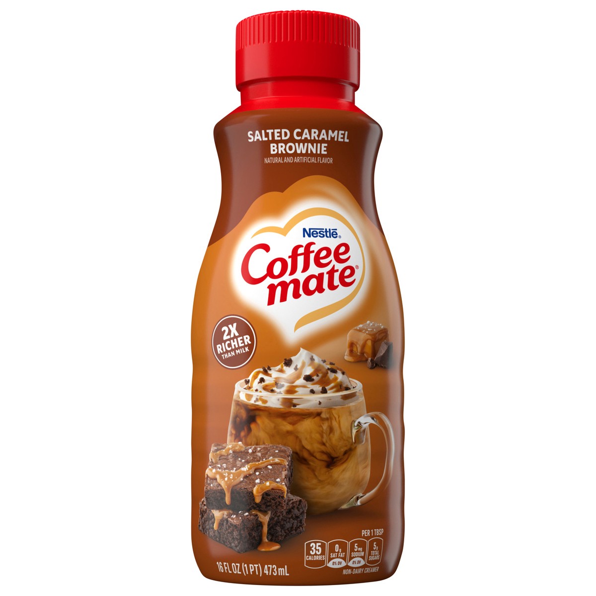 slide 3 of 13, Coffee-Mate Nestle Coffee Mate Salted Caramel Brownie Liquid Coffee Creamer 16 fl oz., 16 fl oz