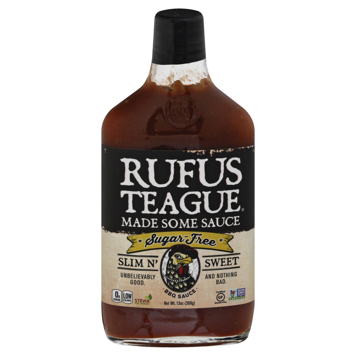 slide 3 of 12, Rufus Teague Sugar-Free Slim N' Sweet BBQ Sauce 13 oz, 13 oz