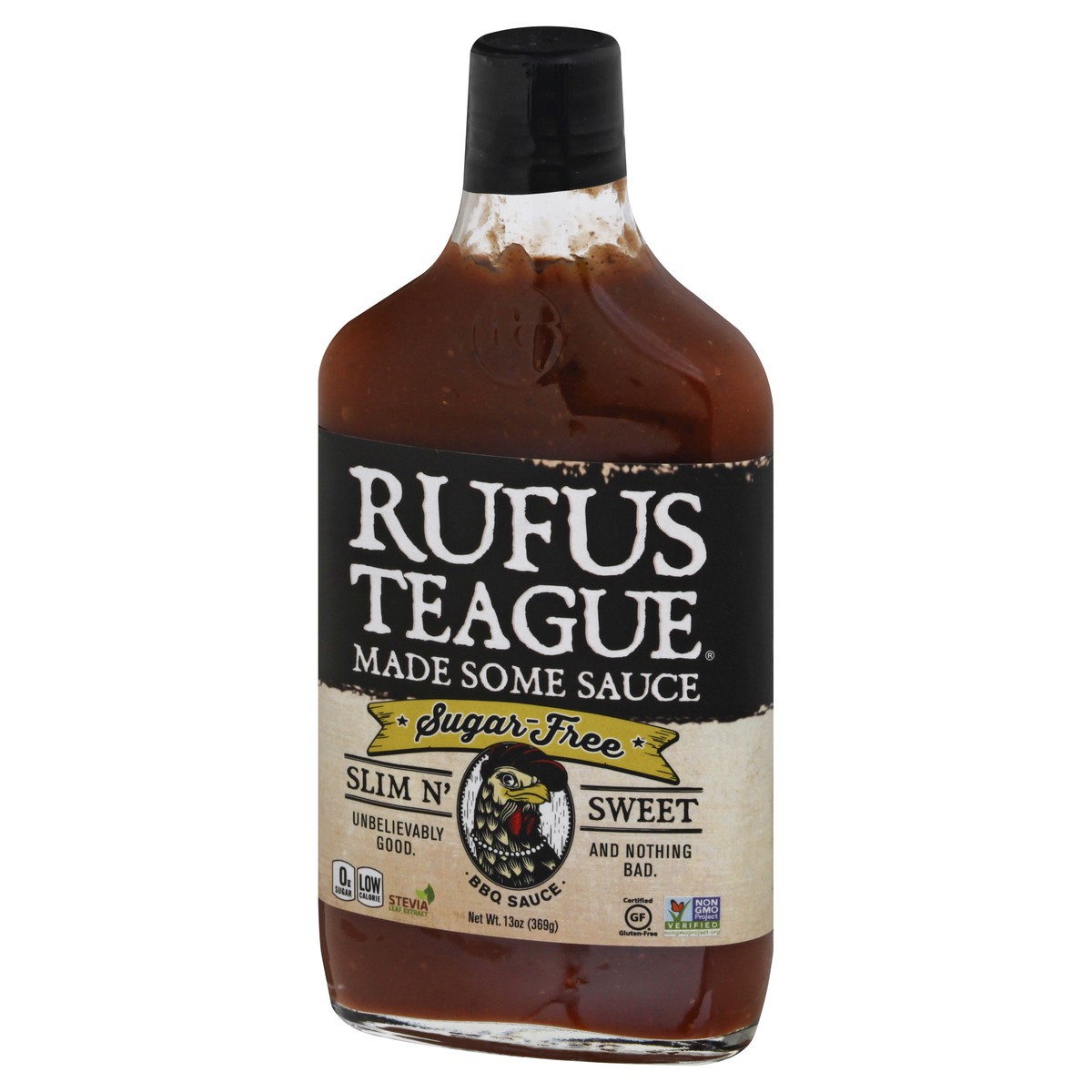 slide 9 of 12, Rufus Teague Sugar-Free Slim N' Sweet BBQ Sauce 13 oz, 13 oz