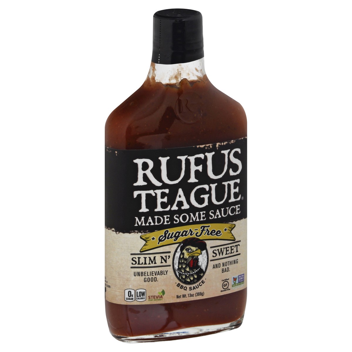 slide 5 of 12, Rufus Teague Sugar-Free Slim N' Sweet BBQ Sauce 13 oz, 13 oz