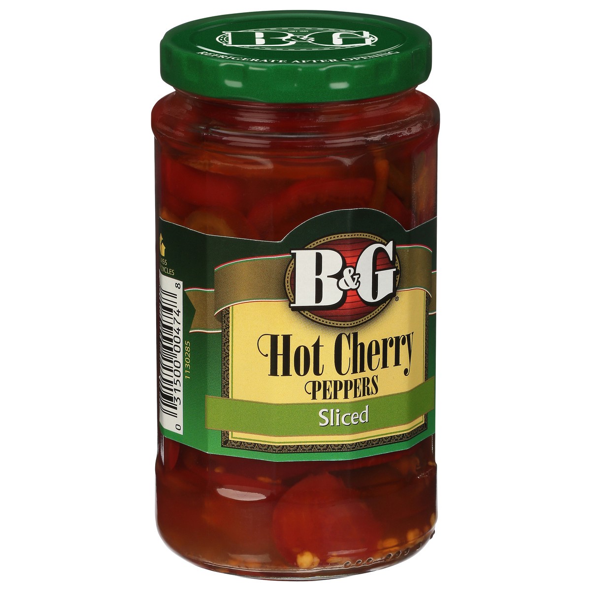 slide 2 of 10, B&G Sliced Hot Cherry Peppers 12 fl oz, 12 fl oz