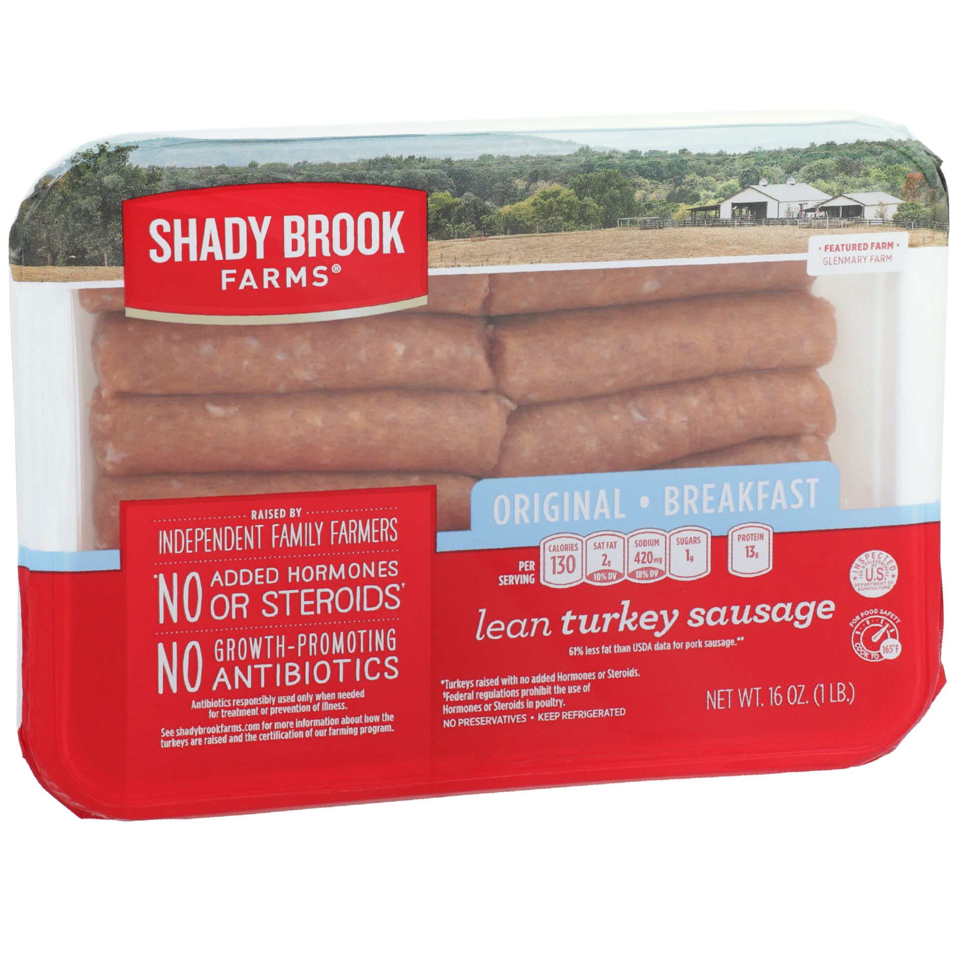 slide 8 of 9, Shady Brook Farms Breakfast Turkey Sausage, 16 oz