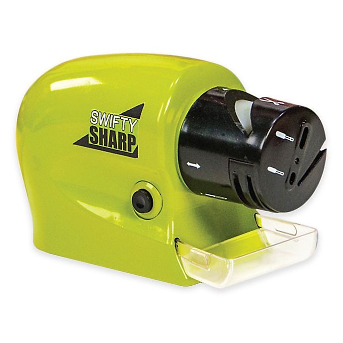 slide 1 of 1, As Seen on TV Swifty Sharp Cordless Motorized Knife Sharpener - Green, 1 ct