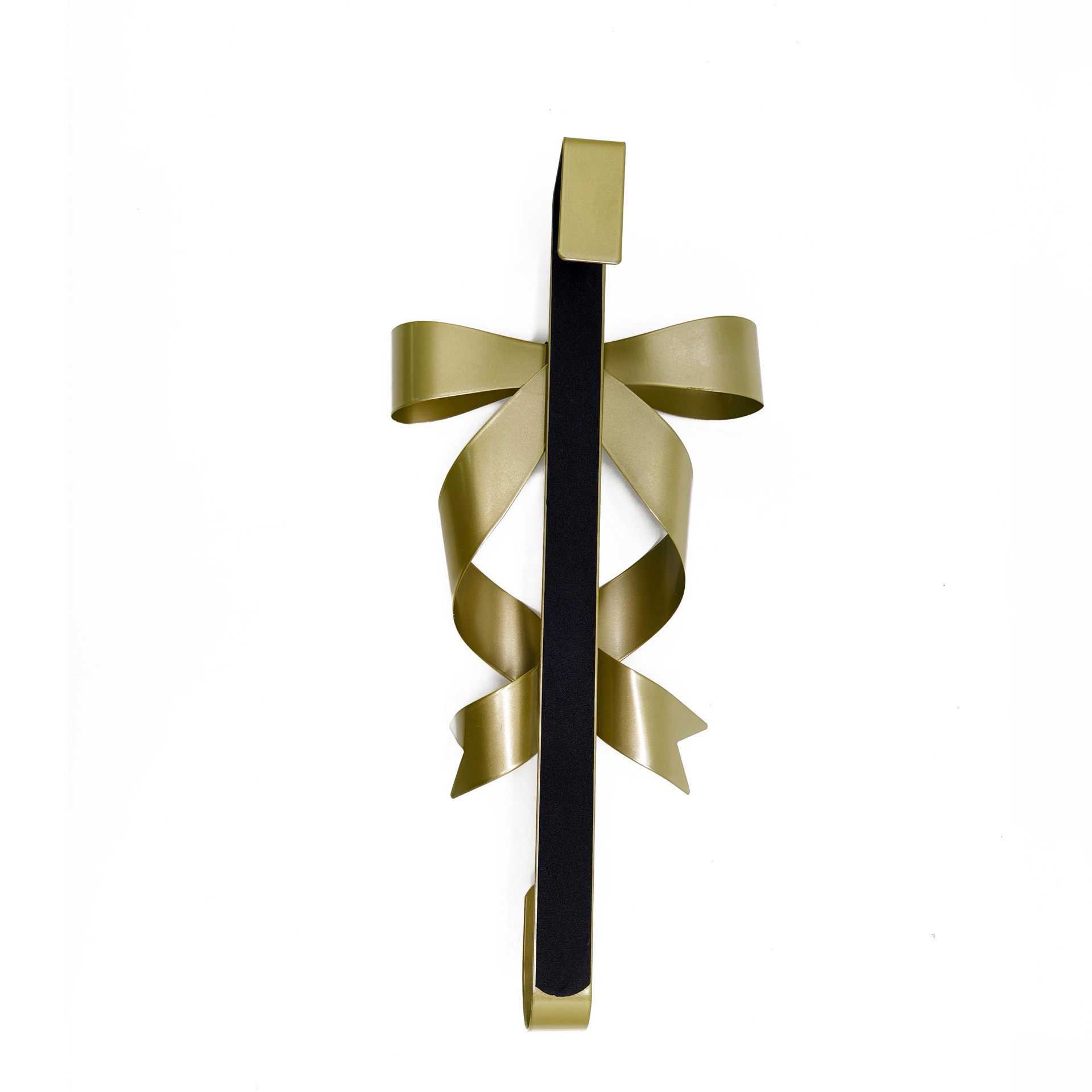 slide 3 of 3, 15" Gold Bow Metal Wreath Hanger By Ashland, 15 in