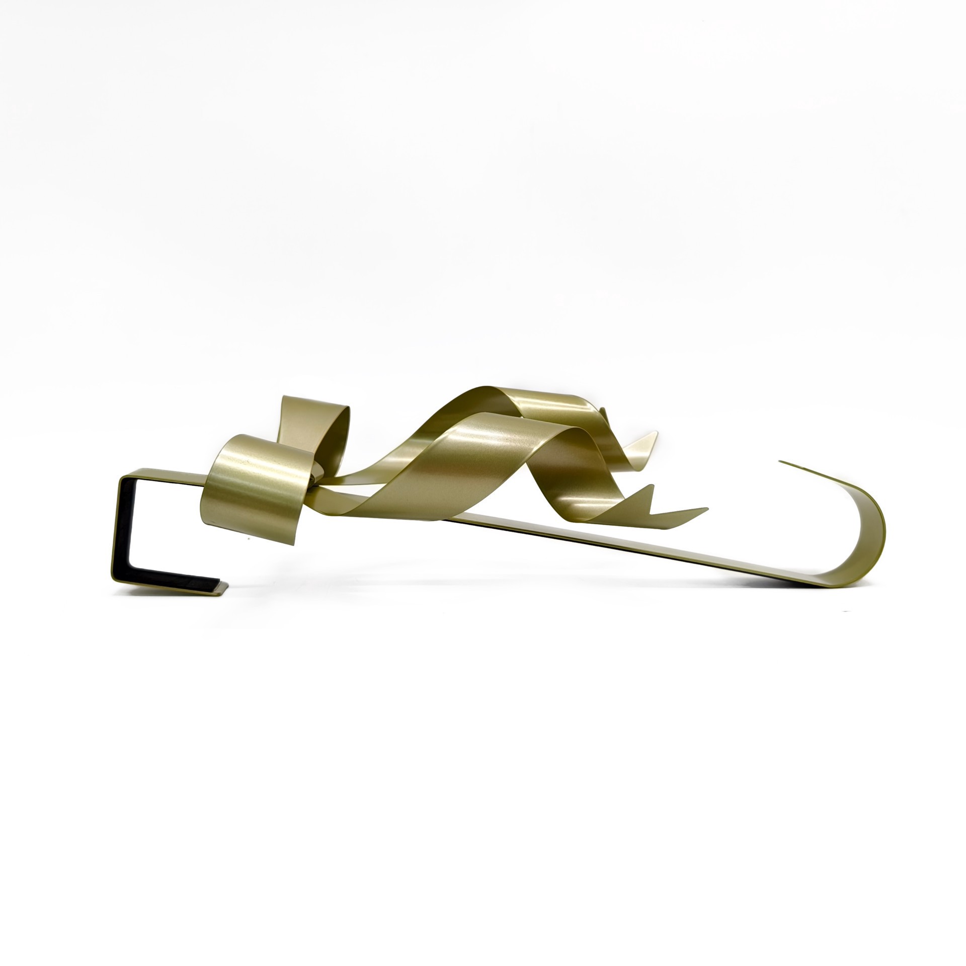 slide 2 of 3, 15" Gold Bow Metal Wreath Hanger By Ashland, 15 in