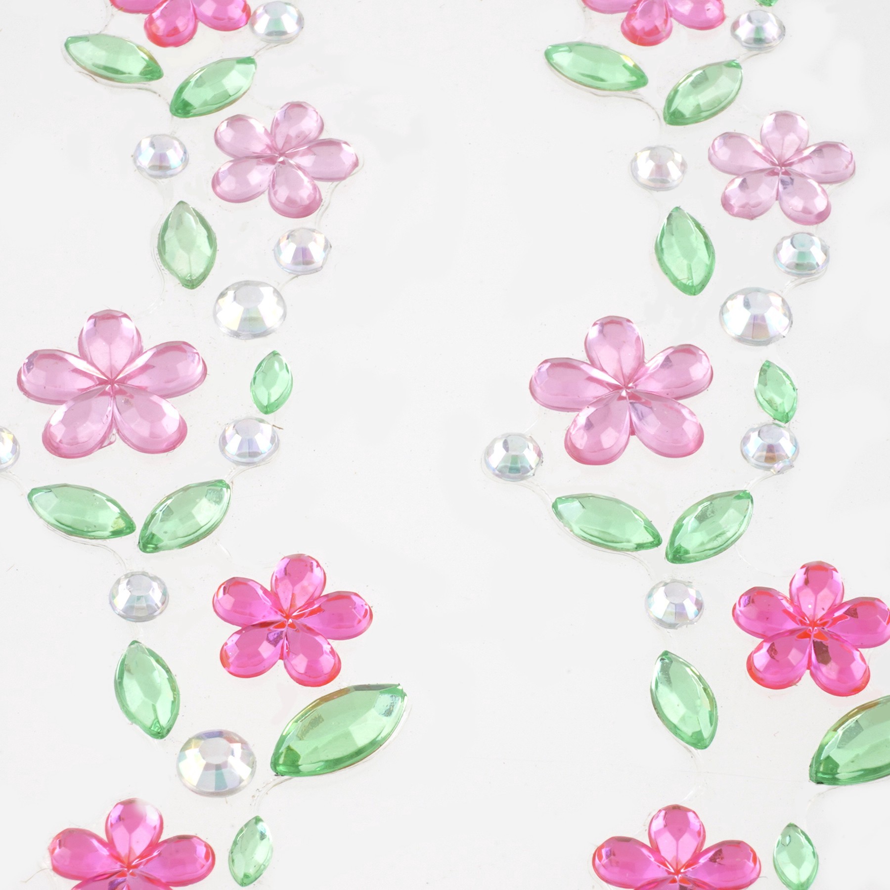 slide 3 of 5, Flowers Strip Bling Stickers By Recollections, 2.6 in x 13.6 in