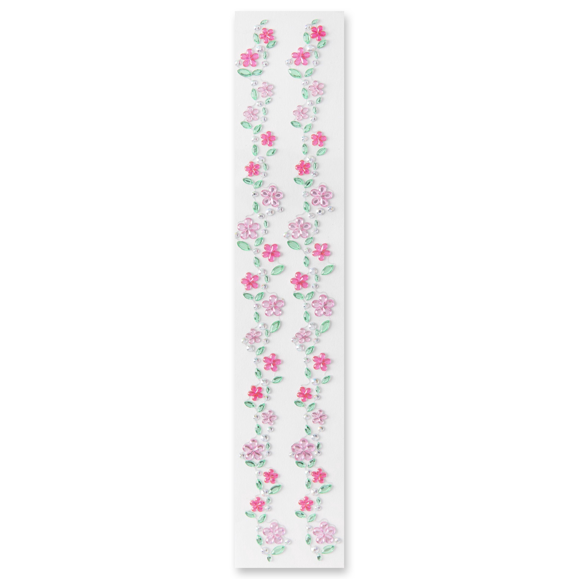 slide 2 of 5, Flowers Strip Bling Stickers By Recollections, 2.6 in x 13.6 in
