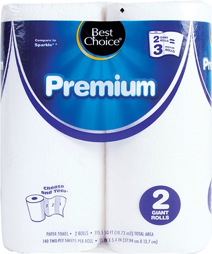 slide 1 of 1, Best Choice Premium Paper Towel Rolls, 2 ct