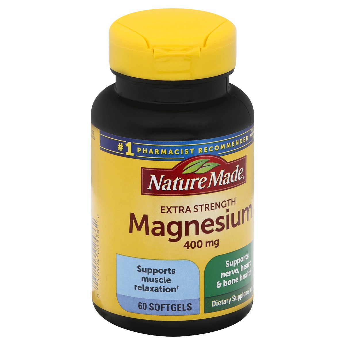 slide 2 of 9, Nature Made Extra Strength Magnesium Oxide 400mg, Muscle, Nerve, Bone, Heart Support Softgels - 60ct, 60 ct