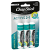 slide 25 of 29, ChapStick Variety Pack Broad Spectrum SPF 25 Active 2 in 1 Sunscreen Variety Pack 3 - 0.18 oz Sticks, 3 ct