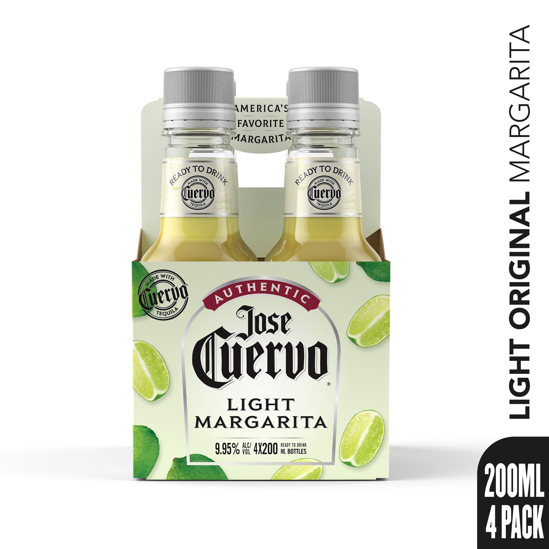 slide 5 of 5, Jose Cuervo Authentic Margarita Classic Lime Light Ready to Drink Cocktail (200 ml), 200 ml