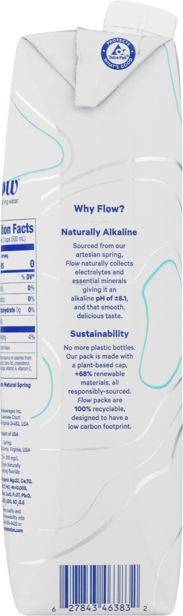 slide 11 of 13, Flow Alkaline Spring Water - 1 liter, 1 liter