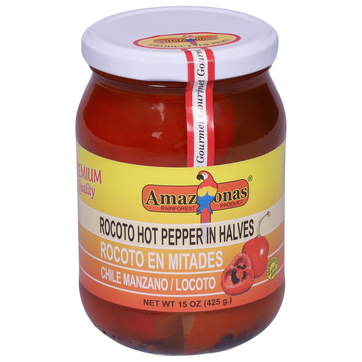 slide 3 of 13, Amazonas Rocoto Hot Pepper in Halves 15 oz, 15 oz